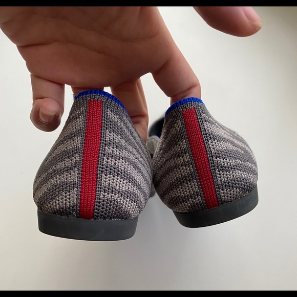 Rothy’s Grey Zebra Print ballet Flats - Picture 4 of 11